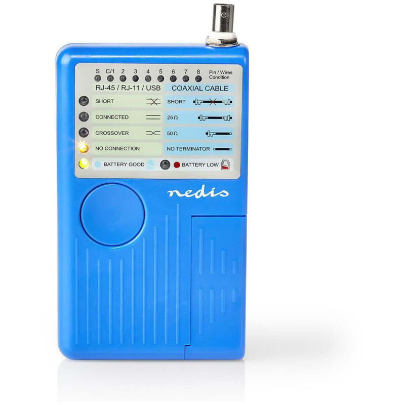 Nedis - Lan messgerat verkabelt 180 m led anzeige batteriebetrieben