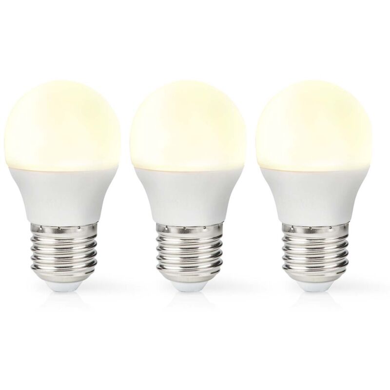 Nedis LBE27G452P3 Lampadina LED E27 G45 4.9W 470lm...