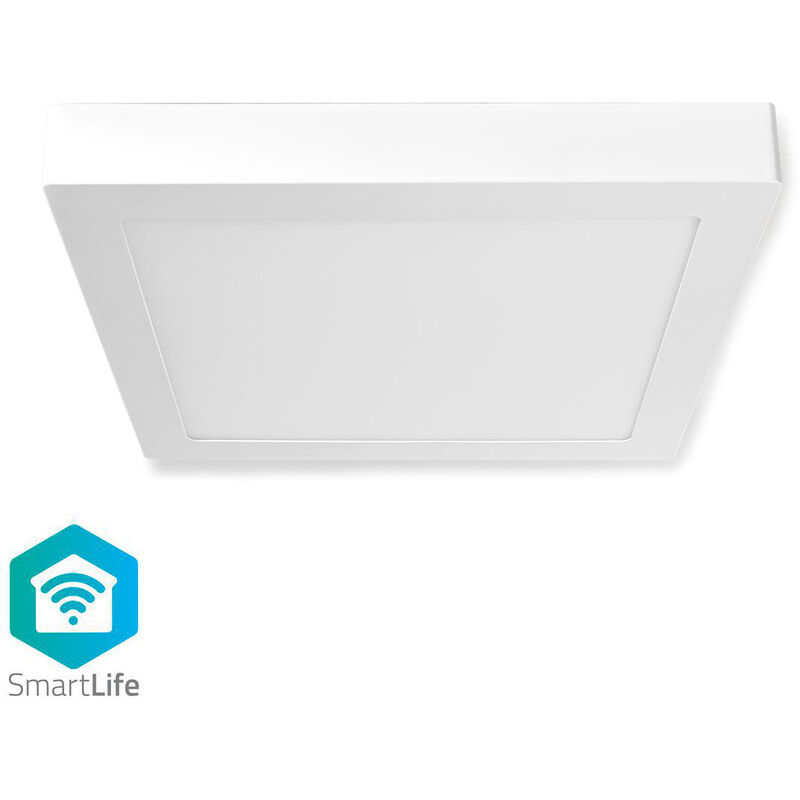 

Nedis Luz de Techo Wi-Fi Inteligente | Cuadrada | 30 x 30 cm | Blanco Cálido a Frío | A Todo Color (RGB) | 1200 lm | 18 W | Diseño Compacto |