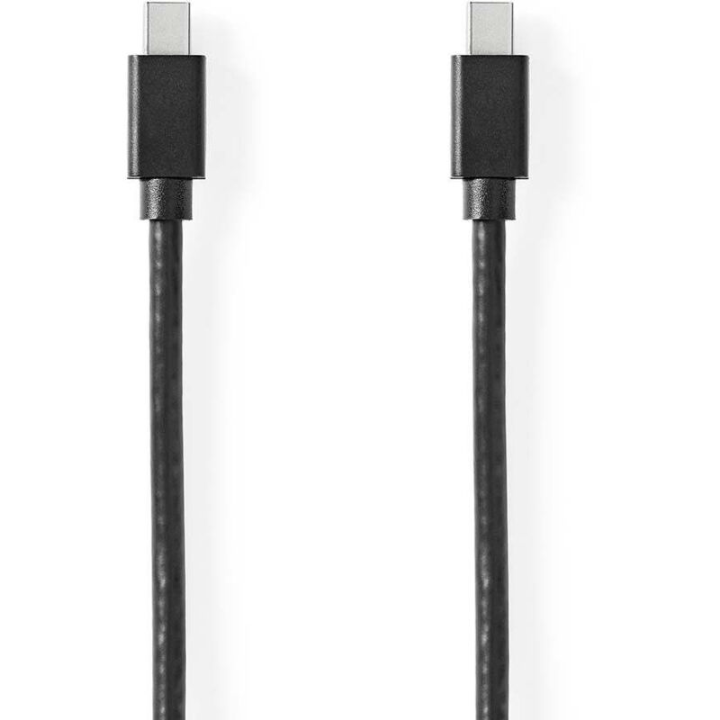 Mini displayport kabel displayport 14 mini displayport hane mini displayport hane 48 gbps nickelplaterad 200 m rund pvc svart blister 38748180