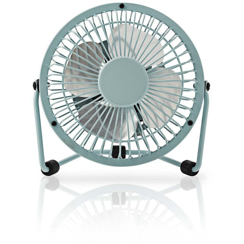 

Miniventilador de Metal | 10 cm de diámetro | Alimentación por USB | Azul NE550681815 - Nedis