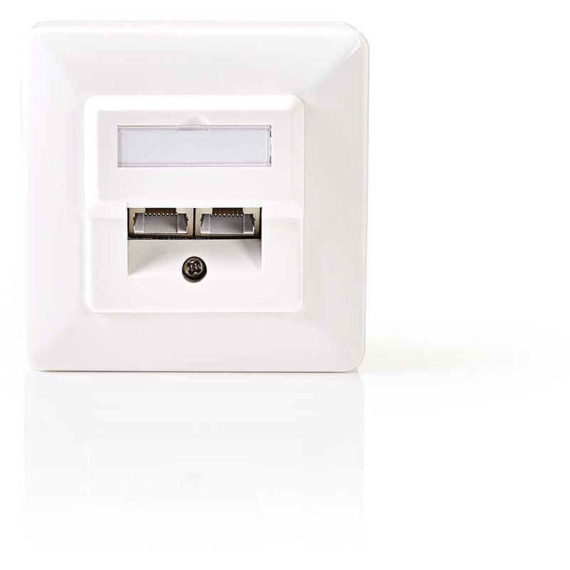 Netzwerk wanddose unterputz 2 port anschlusse cat5e gerade buchse vergoldet pvc wei kunststoffbeutel 38760148 38760148 38760148 38760148 38760148