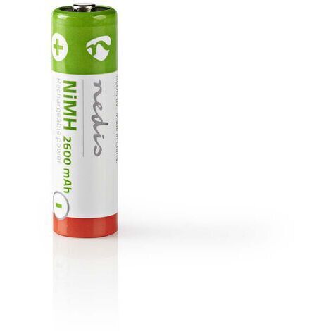 Nedis Pila AA Recargable de Ni-MH | 1,2 V | 2600 mAh | 4 unidades | Estuche NE550670336