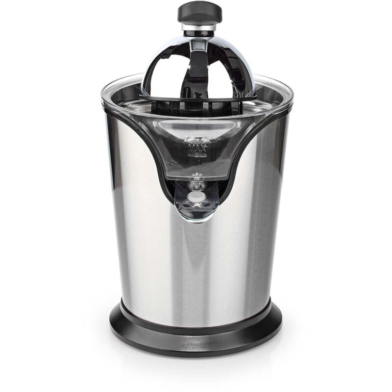 Nedis - Presse-agrumes 100W Inox Silencieux Levier Bec Anti goutte 2 cones Haute Qualité