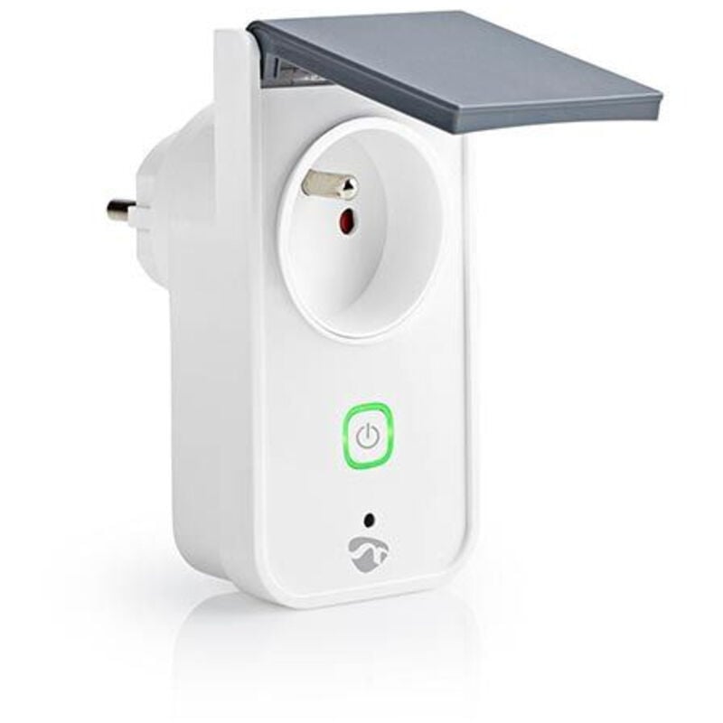 Nedis - Prise intelligente smartlife wattemetre 3680 watts ip44 WIFIPO120EWT