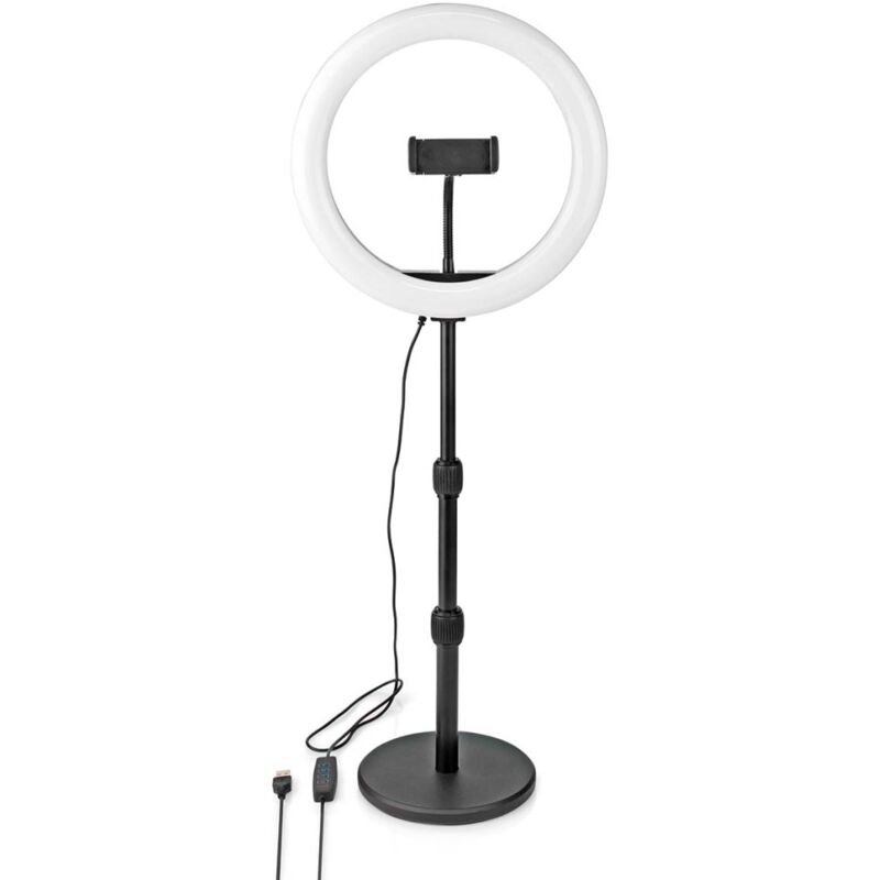 Nedis RLSTND200BK Lampada ad anello 10 pollici 120...