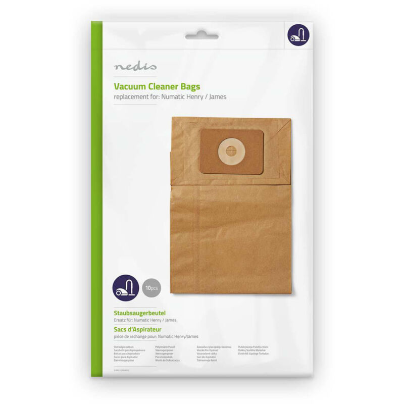 Nedis DUBG110NUM10 sacchetti per aspirapolvere