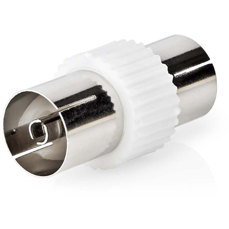 Satellit antennenadapter iec koax hona iec koax hona nickel platerad 75 ohm rak metall kunststoff vit 1 st umschlag 38748131 38748131 38748131