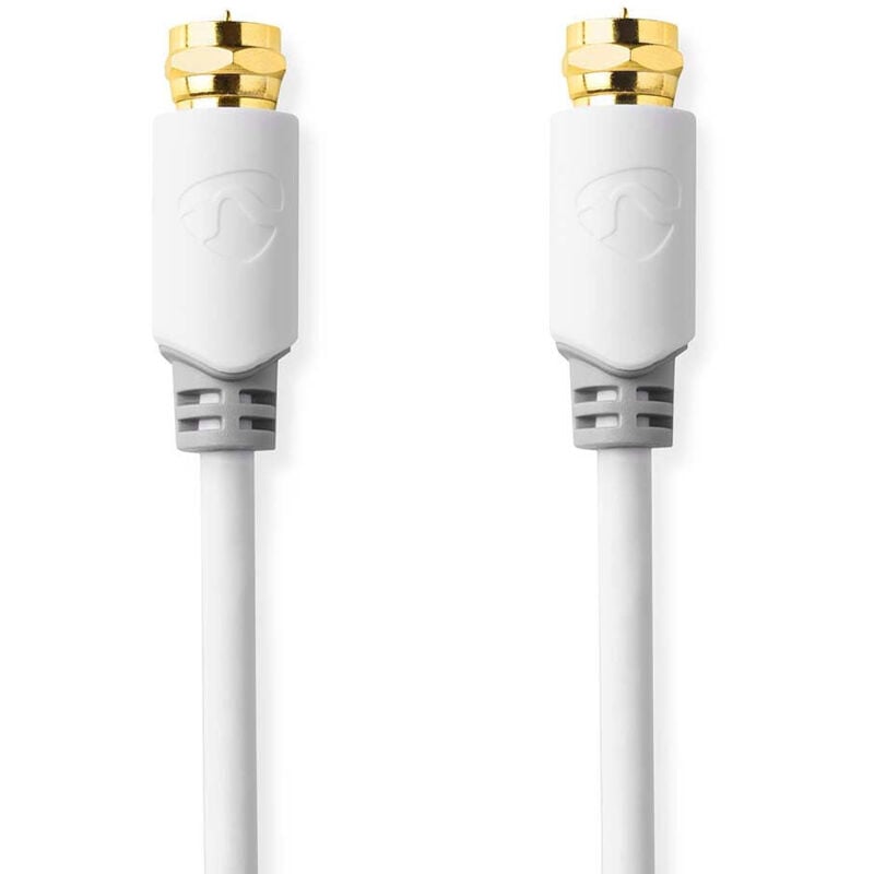 Satelliten - antennenkabel f stecker f stecker vergoldet 75 ohm einschalig 300 m rund pvc wei kartonage mit sichtfenster 38763578 38763578 38763578