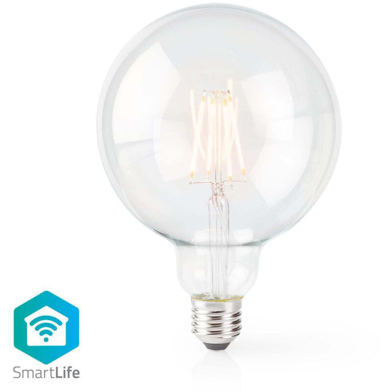 Nedis - Smartlife led gluhlampe wlan e27 500 lm 5w warmwei 2700 k glas android ios g125 1 stuck
