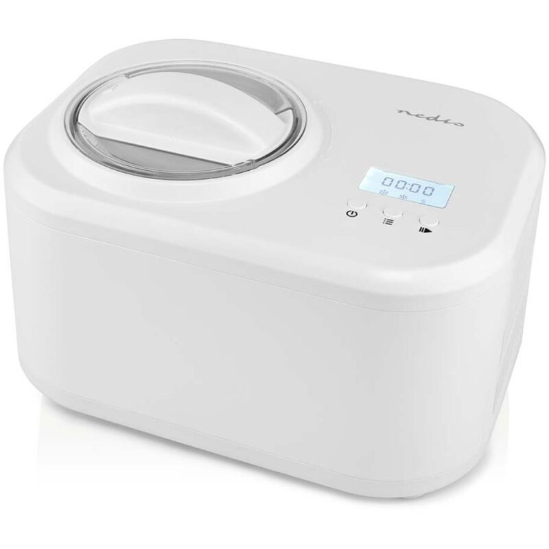 Sorbetière 1.0 l blanc plastique Nedis KAIM600CWT