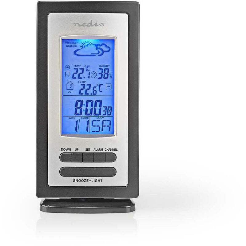 Station meteo interieur et exterieur y compris capteur meteo sans fil previsions meteo affichage de lheure ecran lcd fonction reveil 3875182 Station meteo interieur et exterieur y compris capteur meteo sans fil previsions meteo affichage de lheure ecran lcd fonction reveil 3875182