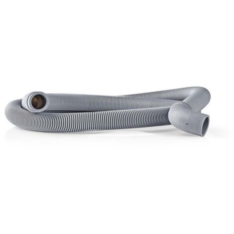 NEDIS Tuyau d'Évacuation 22 mm Coudé - 19 mm Droit 0,5 Bar 60 °C 2,50 m
