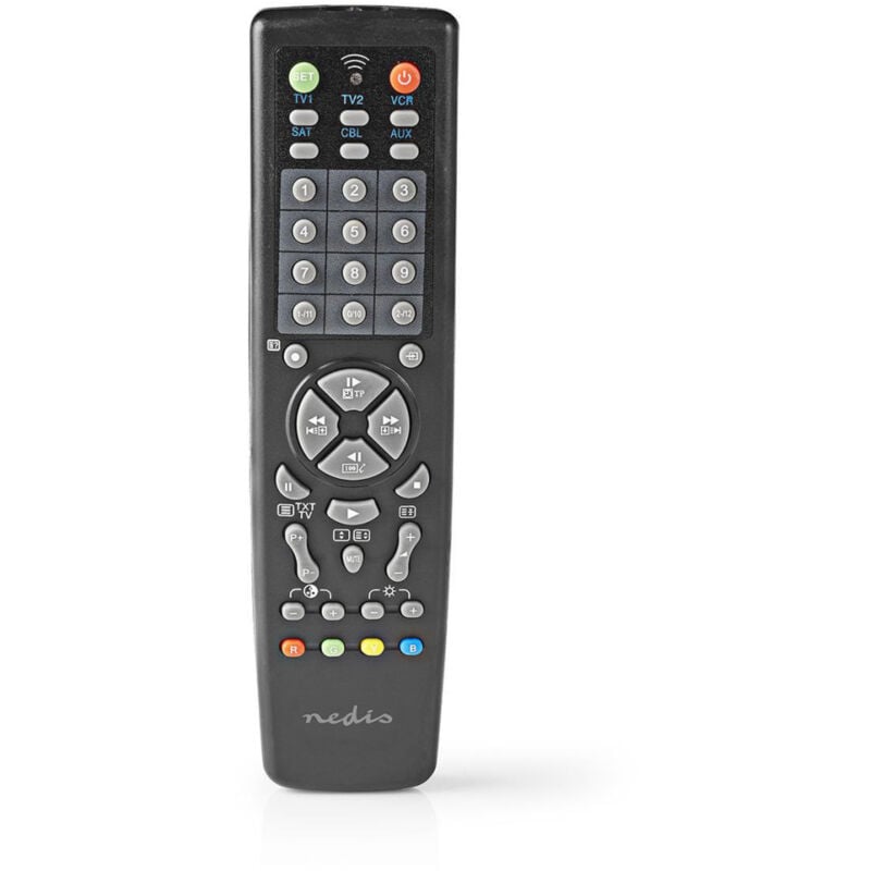 Télécommande universelle préprogrammée Nedis TVRC2100BK pour 10 appareils