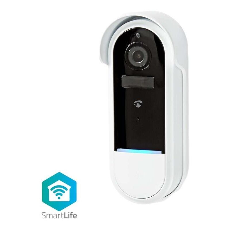 Nedis - Videophone smartlife blanc wifi batterie ou secteur WIFICDP30WT