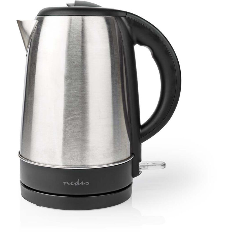 Wasserkocher 17 l edelstahl aluminium schwarz drehbar um 360 grad verstecktes heizelement strix steuerung boil dry funktion 52950