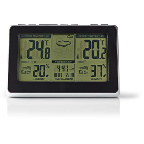 Nedis WETTERSTATION MIT AUSSENSENSOR (WEST400BK         SW)