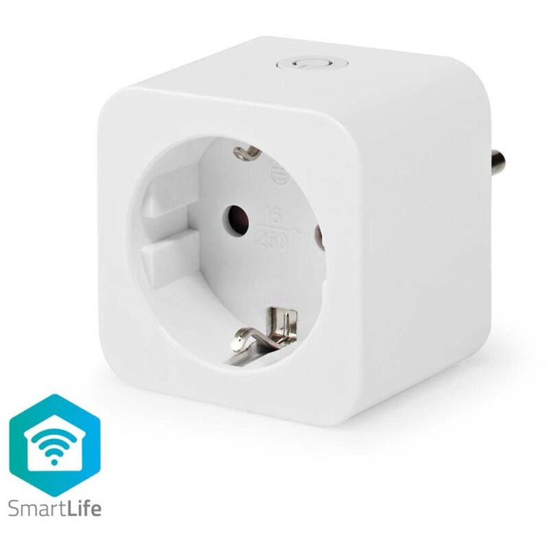 Nedis - WIFIP131FWT Smartlife Prise intelligente Wi-Fi 1 pièce 3680 w Type f (cee 7/3) -10 - 45 °c Android™ / Ios Blanc