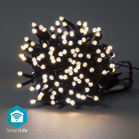 Nedis WLAN Lichterkette schwarz 20 Meter 200 LEDs
