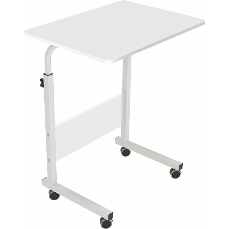 Need - Table Ordinateur Portable à roulettes Support Table Mobile 60 x 40 cm Table Appoint pour Ordinateur Portable