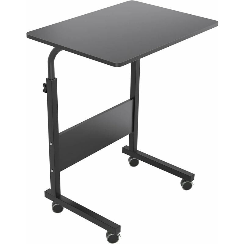 Need - Table Ordinateur Portable à roulettes Support Table Mobile 60 x 40 cm Table Appoint pour Ordinateur Portable