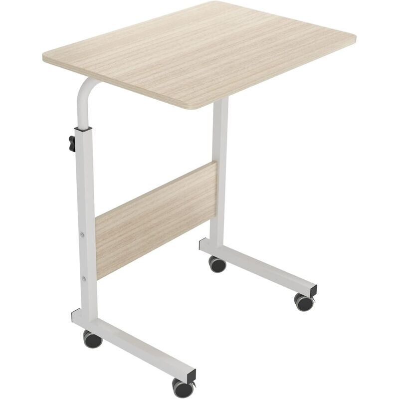 Need - Table Ordinateur Portable à roulettes Support Table Mobile 60 x 40 cm Table Appoint pour Ordinateur Portable