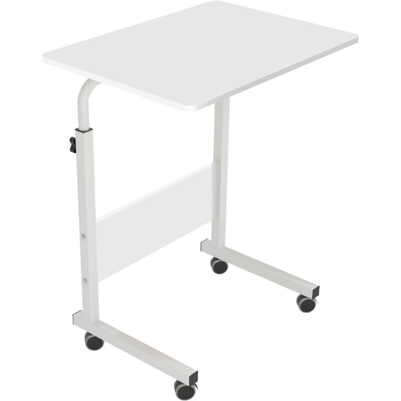 Need - Table Ordinateur Portable à roulettes Support Table Mobile 60 x 40 cm Table Appoint pour Ordinateur Portable