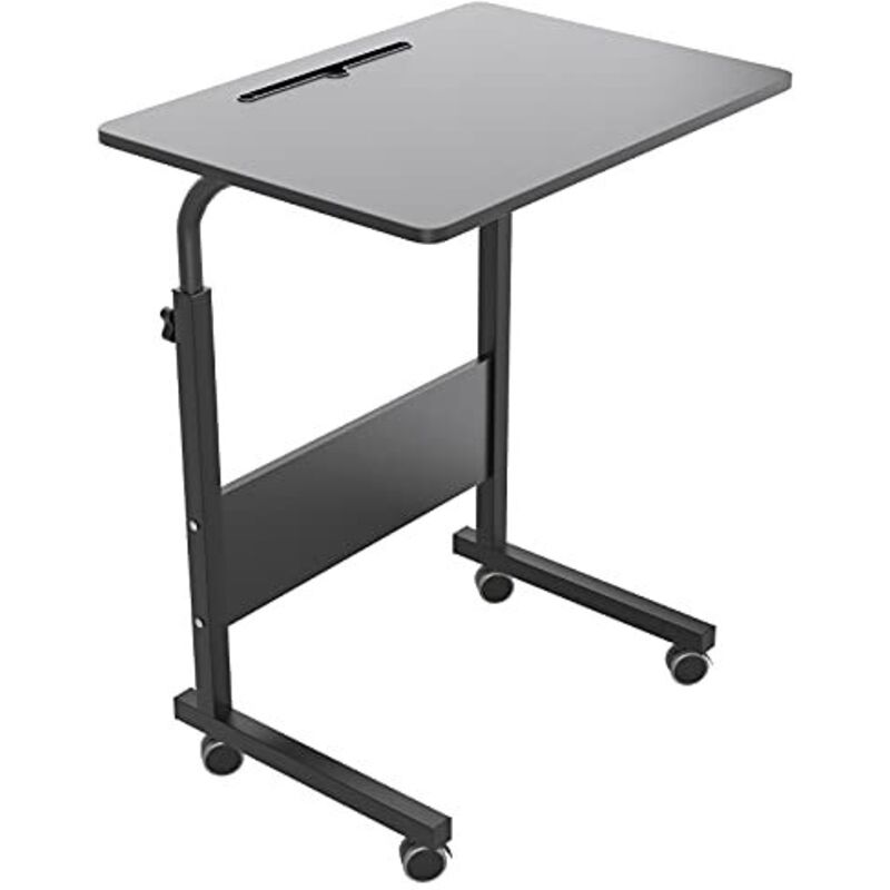 NEED Table Ordinateur Portable à roulettes Support Tablette 60 x 40cm Table Appoint pour Ordinateur Portable au Bord du Lit, du Canapé