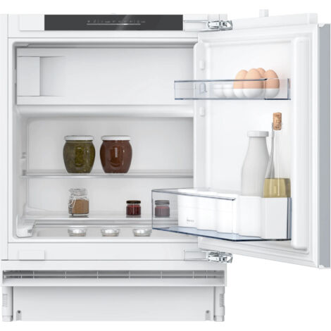 Neff KU2222FD0 Frigorifero Sottopiano da 110 L, Colore Bianco, Cerniera Destra, Classe Clim�tica SN-T, Bassa Emissione Rumore