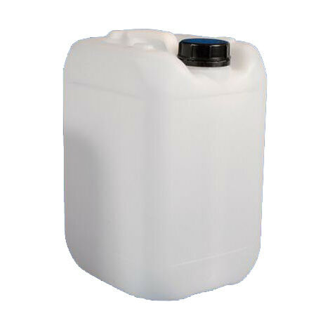Negomix – Bidon plastique translucide 30L en polyéthylène haute densité – Bouchon inclus – Pour stockage et transport de liquides visqueux