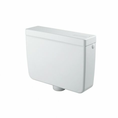 Negrari – Réservoir de chasse d'eau 9 litres – ABS traité anti-vieillissement – Flotteur compact silencieux – Économie d'eau start-stop