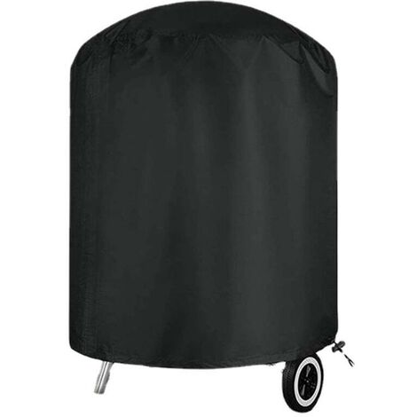 Negro 70x70cm redondo impermeable al aire libre BBQ Fire Pit estufa cubierta parrilla brasero cubierta parrilla cubierta,GroupM ES