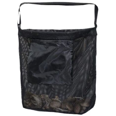 (Negro) Bolsa para recolectar hongos, bolsa para recolectar frutas, bolsa para recolectar de gran capacidad, bolsa para recolectar plegable, bolsa para recolectar de malla transpirable, bolsa para caz