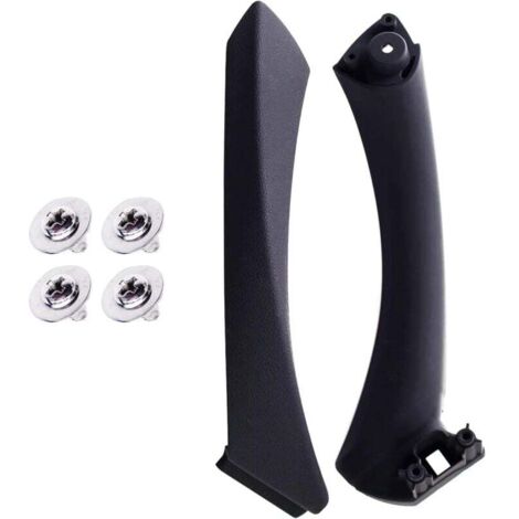 (Negro derecha) Manija de puerta derecha negra y cubierta de manija de puerta exterior para BMW E90 E91 (2005-2011), kit de reemplazo de manija de puerta para BMW Serie 3