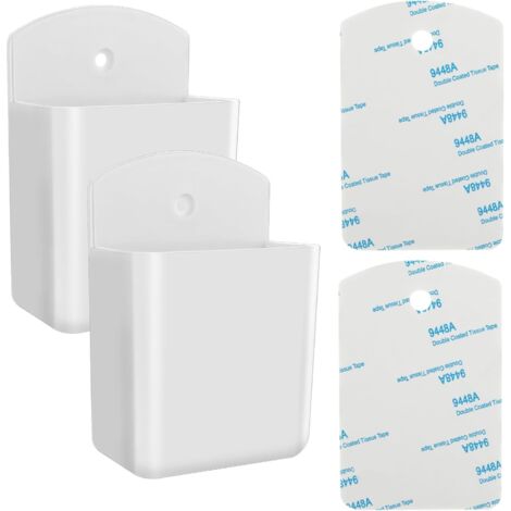 (Negro) Soporte de pared para control remoto, 1 paquete, organizador universal autoadhesivo para control remoto, soporte de pared para oficina, dormitorio y sala de estar