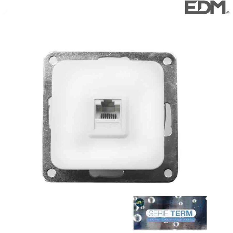 EDM - E3/65308 Toma Rj45 Cat6 EmpotrarSerie Term (Bolsa Blister)