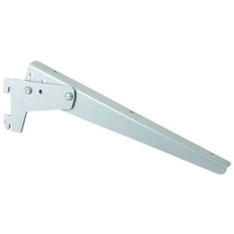 Neigbarer Konsolentisch mit 2-Haken-Halterung – Ausführung: Aluminiumgrau – Länge: 250 mm – ELEMENT SYSTEM