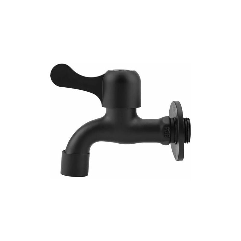 Neige-Bathroom faucets, black wall mounted faucet, outdoor quick release stainless steel faucet for garden water 304 stainless steel