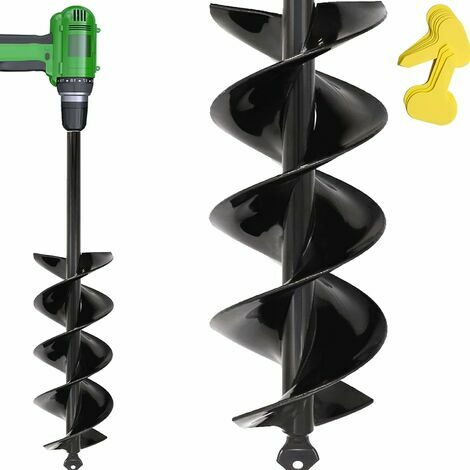 Neige-tariere jardin perceuse amélioré 8x42cm perceuse jardinage foret spirale pour perceuse tariere perceuse tarriere jardin perceuse pour jardin
