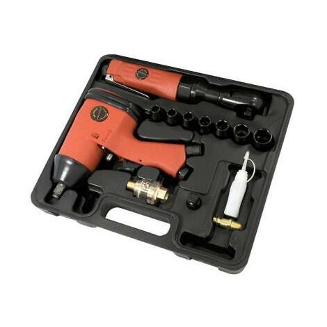 Neilsen 13pc Air Socket Ratchet Impact Wrench Gun For Compressor Set Kit
