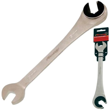 Neilsen 15mm Flare Nut Wrench Ratchet & Standard Open Ended Brake Pipe Spanner