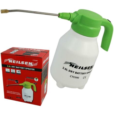 Neilsen 2 Litre Adjustable Dry Battery Powered Sprayer Garden Pump Spray