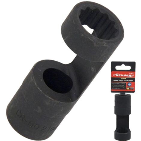 Neilsen 21mm Ford Duratorq Diesel Engine Injector Socket With Cut Away 1/2"
