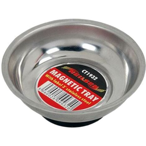 Neilsen 3" Magnetic Stainless Steel Round Dish Tray Holder Storage 75mm