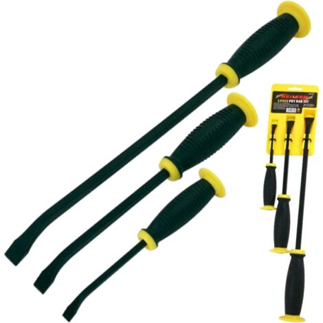 Neilsen 3pc Pry Crow Lever Bar Set Wrecking Puller Tool 200 300 430mm bars