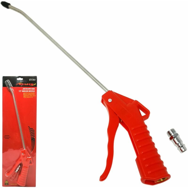 Neilsen - Air Blow Gun Compressed Air Line Duster Long Nozzle Tool For Compressor