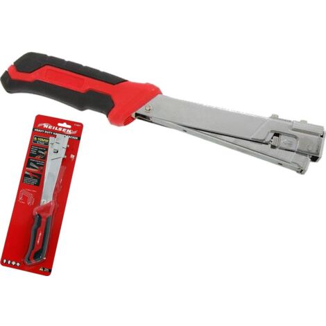 Neilsen Hammer Tacker Carpeting Insulating Upholstery Staple Gun Stapler 6-10mm