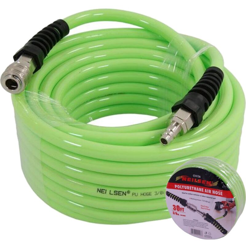 Polyurethane Air Hose Line 50ft For Air Compressor 1/4' bsp 116 psi - Neilsen