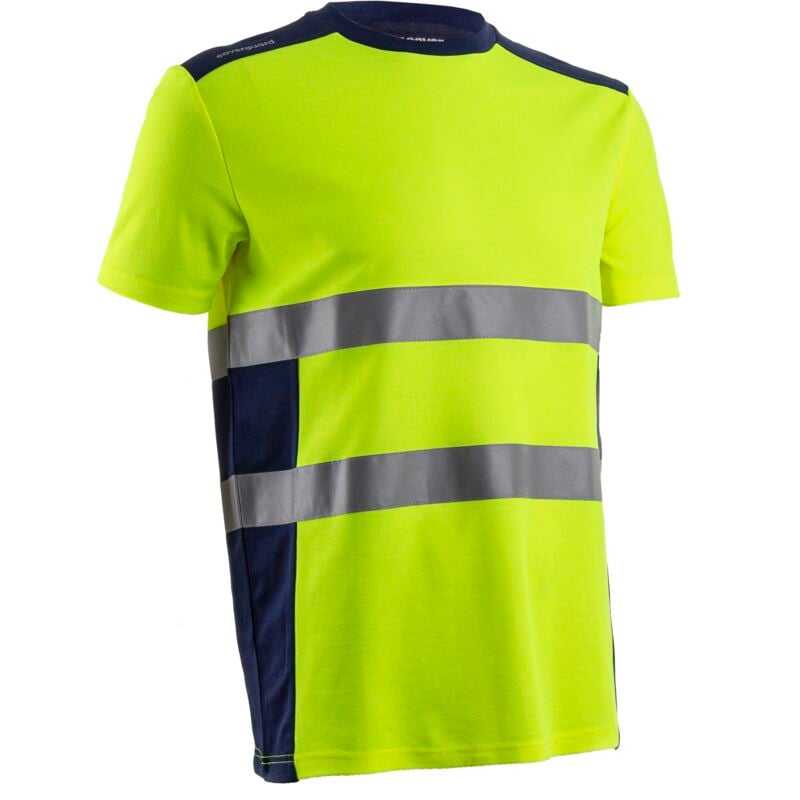 T-shirt de travail manches courtes haute visibilité nekki - Jaune FLuo m - 44/46