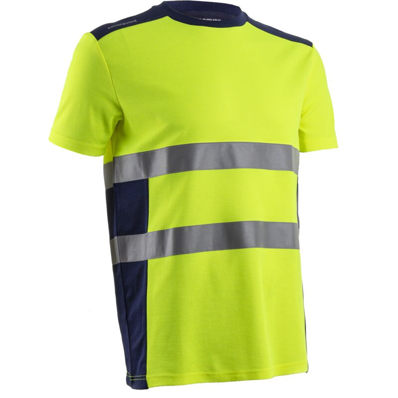 T-shirt de travail manches courtes haute visibilité nekki - Jaune FLuo s - 40/42